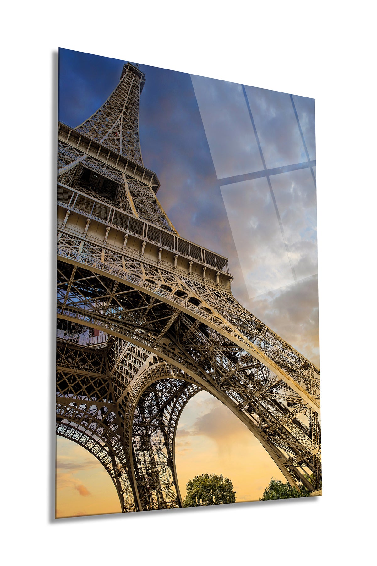 Eyfel Kulesi Paris Dikey Cam Tablo, Ev ve Ofis Duvar Dekoru, Lüks Hediyelik, Kırılmaz Çizilmez
