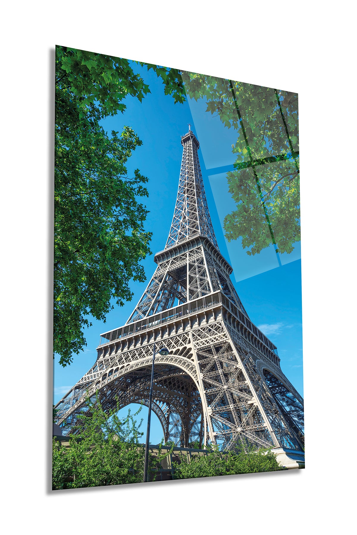 Fransa Paris Eyfel Kulesi Dikey Cam Tablo, Ev Ofis Duvar Dekoru, Lüks Hediyelik, Kırılmaz Çizilmez