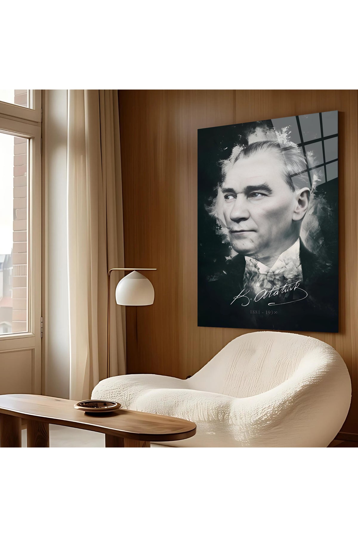 Atatürk İmza Cam Tablo – 1881-193∞ Anlamlı Duvar Dekoru